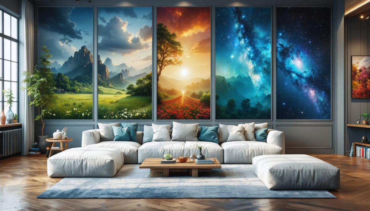explorez 5 fresques murales panoramiques uniques pour métamorphoser votre intérieur en 2024 avec style et originalité.