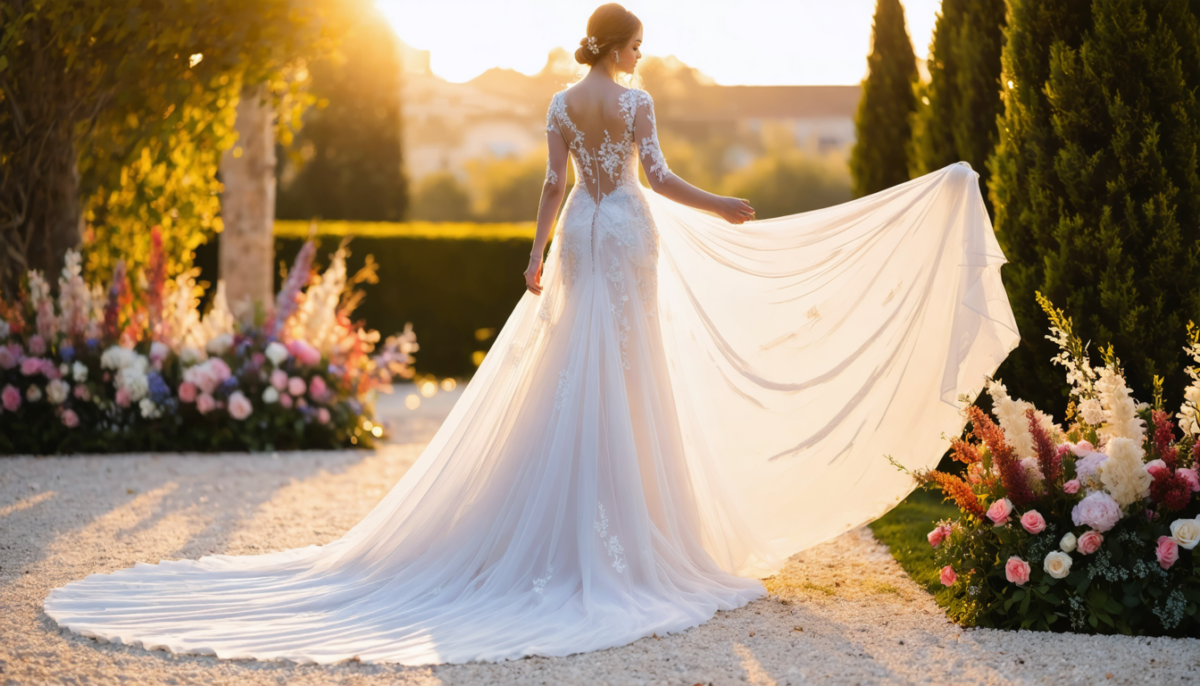 découvrez nos conseils pour choisir le moment idéal et sublimer votre robe de mariée à longue traîne, afin de briller avec élégance lors de votre grand jour.