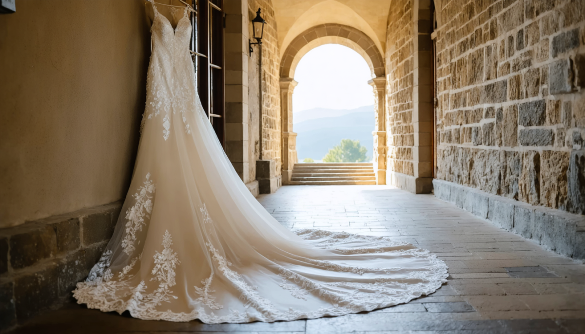 découvrez comment choisir le moment idéal pour porter votre robe de mariée à longue traîne et nos conseils précieux pour la sublimer avec élégance le jour j.